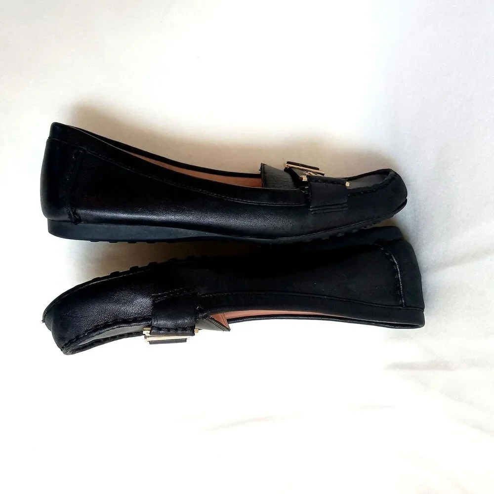 Kate Spade 7.5 Colette Loafer Black Leather